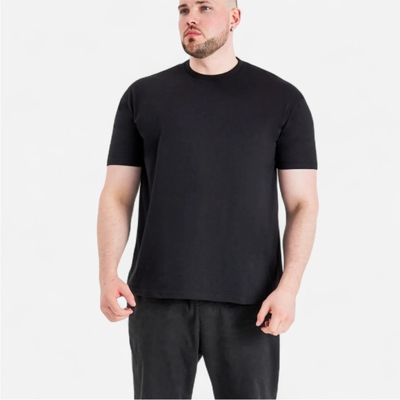 Built Different Men's 2 Pack Premium Crew Neck Tees-Size 2XL-Royal Blue & Black - Picture 3 of 5